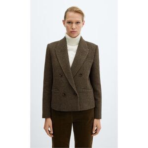 Mango MNG cropped wool jacket - Size XS
